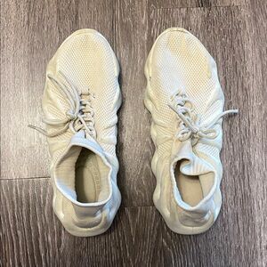 Men’s Cream Mesh Sneakers, Size 12